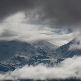 Storm Clouds Move Across Mt. Shasta by David McLain