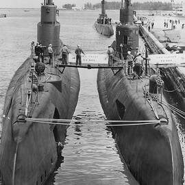 Submarines At Port by Retro Images Archive