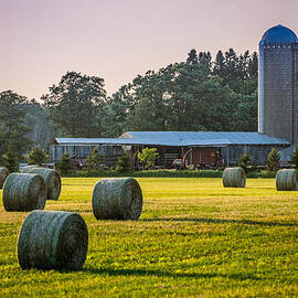 Sun set On A Farm