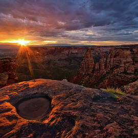 Sunlight On The Colorado National by Ronda Kimbrow Photography