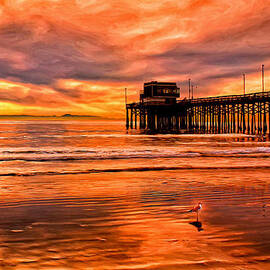 Sunset at the Newport Beach Pier