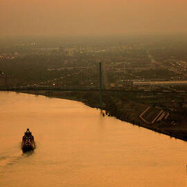 Sunset On The River by Linda Shafer