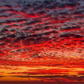 Sunset over Saunder's Reef by Kathleen Bishop