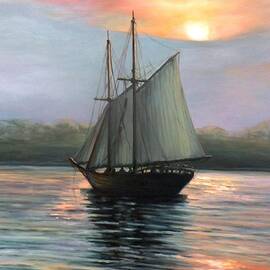 Sunset Sails by Eileen Patten Oliver