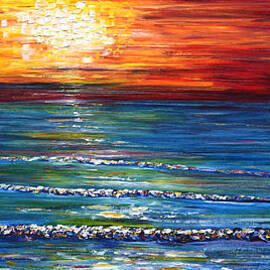 Sunset Saunton Sands I by Pete Caswell