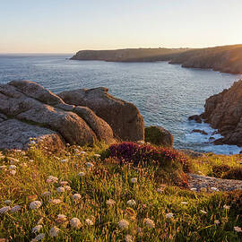 Sunset View To Treen Cliffs, Treen by Peter Adams