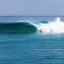 Surfer Surfing A Wave by Subman