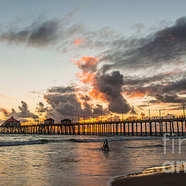 Surfs Up on a Sunset by Andrew Slater