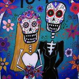 TE AMO WEDDING DIA DE LOS MUERTOS by PRISTINE CARTERA TURKUS
