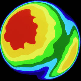 Temperature Map Of Mercury Made From Radio Observ. by Science Photo Library