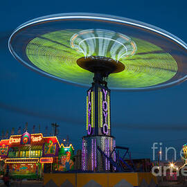 Tennessee State Fair Rides at Night I by Clarence Holmes