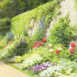 The Artists Garden by Joseph Farquharson by Joseph Farquharson