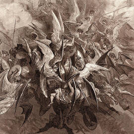 The Battle of the Angels by Gustave Dore
