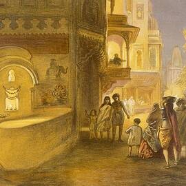 The Dewali Or Festival Of Lamps by William 'Crimea' Simpson