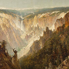 The Grand Canyon of the Yellowstone by Thomas Hill