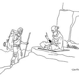 The Guru On The Mountain Puts His Finger by Dan Roe