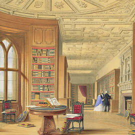 The Library, Windsor Castle, 1838 by James Baker Pyne