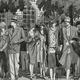 The Meadow Brook Club After A Polo Match by Pierre Mourgue