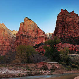 The Patriarchs in Zion National Park by Alan Vance Ley