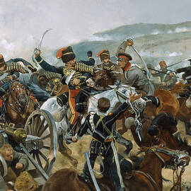 The Relief Of The Light Brigade, 25th by Richard Caton Woodville