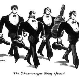 The Schwarzenegger String Quartet by Eldon Dedini