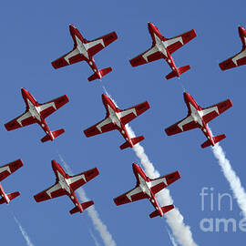 Canadian Snowbirds Keeping It Tight by Bob Christopher