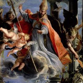 The Triumph Of St. Augustine 354-430 1664 Oil On Canvas by Claudio Coello