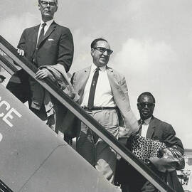 THE U.N. FACT-FINDING MISSION LEAVE ADEN AFTER ACCUSING BRITAIN OF LACK OF CO-OPERATION. by Retro Images Archive