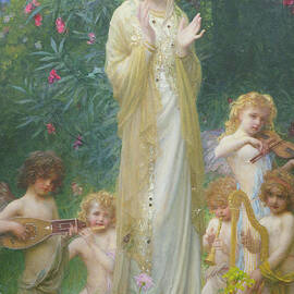 The Virgin in Paradise by Antoine Auguste Ernest Herbert