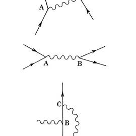 Three Examples Of Feynman Diagrams by Science Photo Library