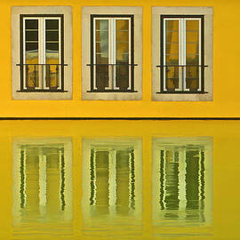 Three Windows Reflecting in the Water by David Letts