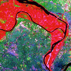 Tm Merge Highlighting Flooding by Science Photo Library