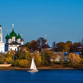 Tolga Monastery at River Volga by Jenny Rainbow