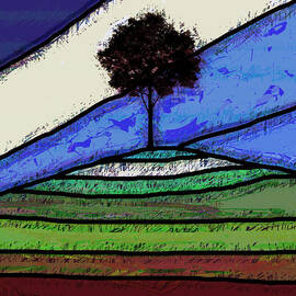 Tree On The Hill by David G Paul