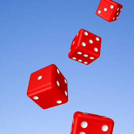 Tumbling Dice and Sky by Colin and Linda McKie