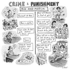 Two Columns Contain Entries. The Left Column by Roz Chast