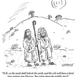 Two Men Are Seen Walking In The Desert And One by David Sipress