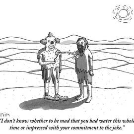 Two Men Stand In A Desert: One Is Dressed by Zachary Kanin