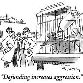 Two Mice In A Cage Watch Two Scientists Argue by Mike Twohy