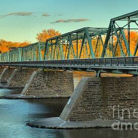 Uhlerstown-Frenchtown Bridge Fall Colors by Adam Jewell