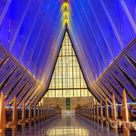 United States Airforce Academy Chapel Interior by Bob Christopher