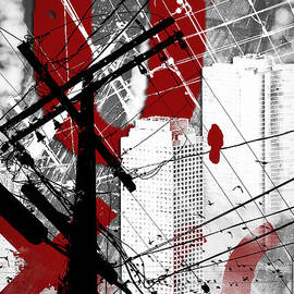 Urban Grunge Red by Melissa Smith