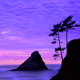 USA, Oregon, Sunset Over Rock by Jaynes Gallery