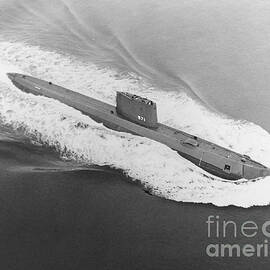 USS Nautilus Worlds First Atomic Submarine by Science Source