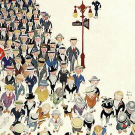 Vanity Fair Cover Featuring A Crowd by John Held Jr