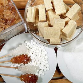 Various Types Of Sugar by Science Photo Library