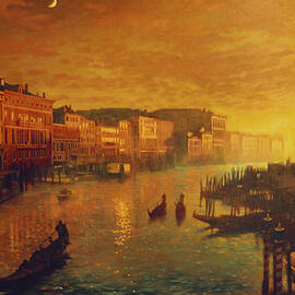 Venice from the Rialto Bridge by Blue Sky