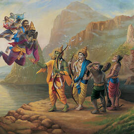 Vibhishan meeting Ram and Lakshman by Vrindavan Das