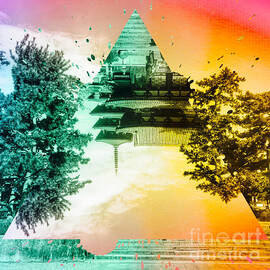 Vibrant Ancient Temple and Pagoda by Beverly Claire Kaiya