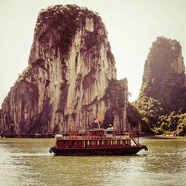 Vietnamese Junk Cruising On Halong Bay by Fototrav